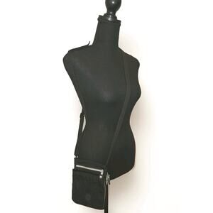 Kipling Live Light Crossbody Black Credit Card Pockets No Monkey Charm 6x8